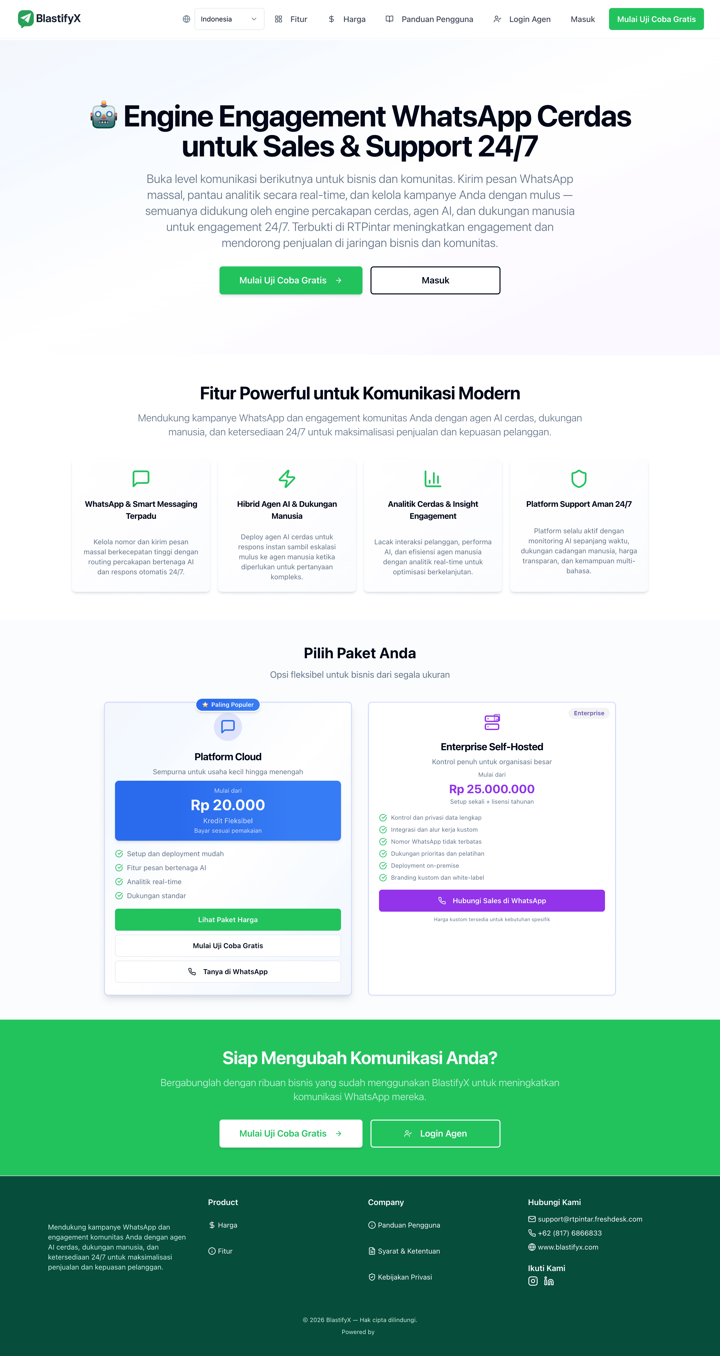 BlastifyX product features and pricing overview